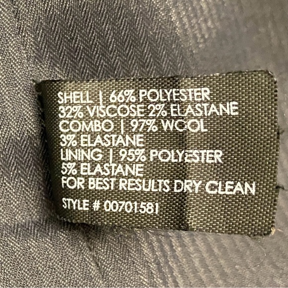 Club Monaco Women’s Wool Blend Brown Plaid & Navy Blazer - Size 12 - Picture 6 of 11